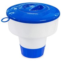 8 Inch Deluxe Large Swimming Pool Cleaning Tools Chlorine Dispenser Blue White Floating Swim Pool Tool Tablet Auto-Supplier
