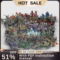 New 10176Pcs Hot Popular Universe Series Moc Land of Heroica Model Custom Puzzle Diy Creative Ideas Kid Toys Birthday Gift