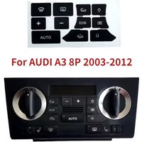 Car Dashboard A/C Button Repair Stickers Fit for AUDI A3 8P 2003-2012 Dash Climate Control Switch Decals Auto Interior Stickers