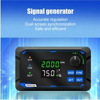 AliExpress NONE 2Channel PWM Signal Generator 1Hz-150kHz 0-360 Degree Adjustable Phase Square Pulse Wave Duty Cycle Frequency Meter with Storage