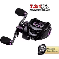 Ultra Light Fishing Reel Long Casting 7.2:1 High Gear Ratio Reel 10KG Max Drag Metal Spool Wheel for Bass Carp Pesca