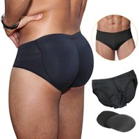 Mens Butt Lifter Padded Briefs Removable Pad Hip Enhancer Shaper Men Control Panties Underwear