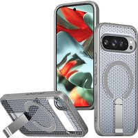 Magnetic Bracket Cooling Shockproof Phone Case For Google Pixel 10 9 Pro XL 10A 9A Mesh Ventilation Wireless Charging Cover