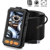2-100m Industrial Borescope 8mm 1080P Camera 4.3'' IPS Detachable Design IP67 Endoscope Inspection Camera for Piping Engine