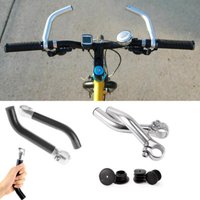 1Pair Bicycle Handlebar Guards Aluminum Alloy Small Auxiliary Bar Ends Horn Shape Multiple Colors Bike Handlebars Bicycle Parts