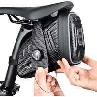 AliExpress NEWBOLER Waterproof Bicycle Saddle Bag EVA Hard Shell Road Bicycle Tail Bag Reflective Striped Bike Rear Bag Bike Accessories