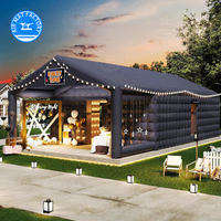 Inflatable Front Yard Party Tent High-Quality Outdoor Air Tent with Vent Windows for Weddings, Birthdays & Parties