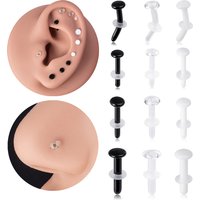 1/3pcs Glass Stud Earrings Nose Rings Retainer Holder Curved Ear Piercing Cartilage Tragus Helix Daith Piercing Body Jewelry