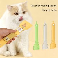 Essential Pet Cat Food Feeding Spoon Squeeze Cat Treats For Outings Only Squeezer Feeding Spoon Long Handled Spoon Pet Supplies