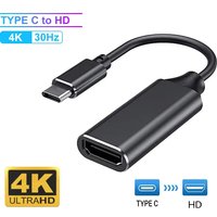 4K USB C to HDMI Cable Type C to HDTV Adapter USB 3.1 Converter for Laptop MacBook Air PC Samsung Xiaomi Huawei Tablet