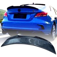 100%Real Carbon Fiber Highquality Rear Spoiler Trunk Lid PSM Style For Morris Garages MG6 2017-2024 Gloss Black