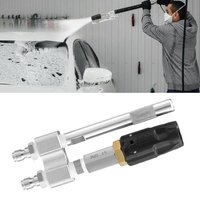 Tip M5 Twist Nozzle Pressure Washer Long Reach Soap Nozzle Adjustable Spray Stainless Steel 1000-4050Psi for Replacement