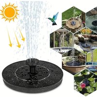 1W/1.4W/2.5W Solar fountain Power saving convenient 6 nozzles, suitable for gardens, bird baths, ponds, outdoor swimming pools