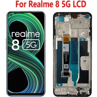 6.5'' IPS For Realme 8 5G LCD Display Touch Screen Digitizer Assembly For Realme 8 5G LCD With Frame RMX3241