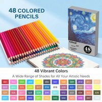 12/24/36/48/50/72 Premier Colored Pencils,Soft Core,Assorted Colors,Vibrant, Ultra-Smooth, Adult Coloring,Drawing,Sketching