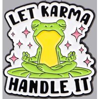 Funny Frog Enamel Pin Mental Health Brooch Pines Lapel Pins Badge on Backpack Clothing Accessories Animal Jewelry Friends Gifts