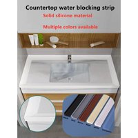 3M Silicone Water Retaining Strip Kitchen Floor Retaining Shower Water Dam Barrier Countertop Sealing Water Retaining Strip DIY