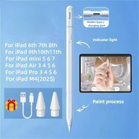 2025 For iPad Pencil M4 Stylus Pen for Air 6 M2 Pro M3 with Palm Rejection Tilt for iPad Pro 11 12.9 13 7/8/9/10/11th mini 5 6 7