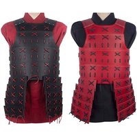 Medieval Ronin Samurai PU Leather Body Chest Armor Viking Knight Ninja Cosplay Costume Cuirass Steampunk Breastplate LARP Props