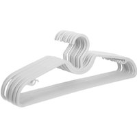 10Pcs Short Neck Non Slip Hangers Plastic Space Saving M Shaped Prevents Bulging for T Shirts Tank Tops Jackets Closet Home