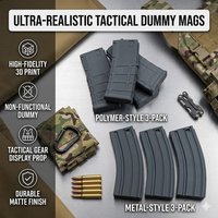 5.56 AR15 Tactical Dummy Magazine Model | 3D Printed Pmag GI Mag Prop Filler for Tactical Vest Backpack Pouch Gear