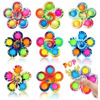 2/4Pcs Colorful Pop Bubble Spinning Top Fidget Spinner, Focus Training Sensory Toy, Birthday Party Goodie Bag Stuffer Gift