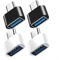 2-8PCS USB 2.0 To Type C OTG Charger Adapter Connector Type-C Male To USB Female Adapter Converter For PC MacBook Phone