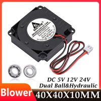 Gdstime 4010 Fan 24V 40mm Snail Fan 12V 5V Cooling Fan USB 4PIN Duall Bal 3D Printer Cooling Turbo Blower Fan Mini Radial Cooler