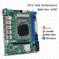 Home Nas X99 Motherboard C612 Chip LGA2011-3 for NAS Router Sever 6x2.5GbE I226 10xSATA Support Raid Xeon E5-V3 V4