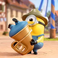 POP MART MINIONS BELLO WORLD Series Blind Box Guess Bag Mystery Box Toys Doll Cute Anime Figure Desktop Ornaments Collection