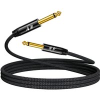 RG 6.35mm to 6.35mm Instrument Cable, 1/4" TS Mono Male to Male, Premium Guitar Cord for Amp, Pedal, Mixer, Studio, Heavy Duty