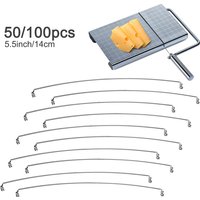 Replacement Cheese Slicer Wires 5.5 Inch Stainless Steel Cheese Cutter Replacement Cheese Wire Pie Slicers for Cut Cheese Meats