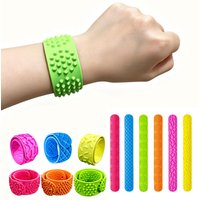 1/6Pcs Creativity Fidget Toys Slap Bracelets Textured Silicone Sensory Toys for Kids Autism Calming Sensory Wristband Toy
