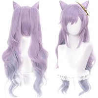 Genshin Impact Venti Keqing Barbara Diluc Kaeya Noelle Traveler Lumine Aether Amber Cosplay Wigs Heat Resistant Synthetic Hair