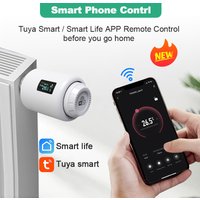 Tuya Smart Home Wifi Thermostatic Radiator Actuator Valve TRV Thermostat Programmable Temperature Controller Alexa Google Home