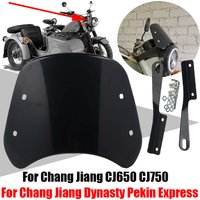 For Chang Jiang CJ650 CJ750 CJ 650 750 DYNASTY Pekin Express Accessories Retro Windscreen Windshield Wind Screen Deflector Cover