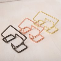 Simple display organizer card box iron line business card holder business card holder creative metal