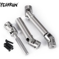 YEAHRUN Stainless Steel Drive Shaft Joint for FMS FCX18 LC80 1/18 RC Car Upgrade Parts