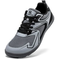 HOBIBEAR Barefoot Minimalist Shoes Unisex Wide Width Outdoor Running Sneakers Zero-Drop Non Slip Walking Shoes for Women Men