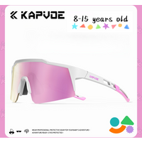 AliExpress kapvoe Kapvoe Kids Sports Glasses Cycling Sunglasses Aged 8-15 Baseball Running Children UV400 Sports Riding Bicycle Glasses Small Size