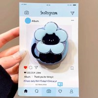 INS Cute Cartoon Scarf Kitten For Magsafe Griptok Holder Phone Finger Ring Stand Support For iPhone 16 Samsung Girl Bracket