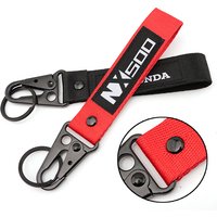 2024 New For HONDA NX500 NX 500 N 500X CB500X CB 500X N500X Motorcycle Accessories Hand Woven Leather Keychain Metal Keyring