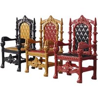 Miniature Chair of the King's Chair, Dollhouse Soldier Scene Accessories, Throne Model, Tabletop Decoration, 1:12