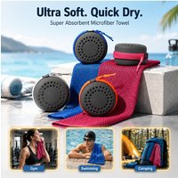 Microfiber Towel Quick Dry Super Absorbent Ultra Soft Lightweight for Sports Gym Yoga Swimming Camping Beach Travel 30x80cm