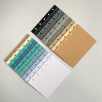 M5A7A6 Retro 20Mixed Colors 40 Sheets Inner Pages Loose Leaf Replacement Paper Diary Agenda PlannerSchool Stationery