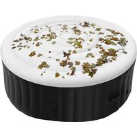 145 Cm Diameter Inflatable Cover Energy Saving Round Hot Tub Lid Outdoor Spa Pool Windproof Rain Overflow Thermal Cover