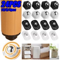 Universal Caster Wheels Self Adhesive Mini Pulley Rotating Wheel for Furniture Storage Box Trash Cabinet Appliance Slider Roller