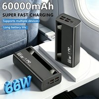 Ein tragbares 60000-mAh-Ladegerät mit schneller Lademöglichkeit, ausgestattet mit einem intelligenten Digitalbildschirm, hergestellt mit Lithium-Polymer-Technologie, bietet eine hohe Kapazität zum