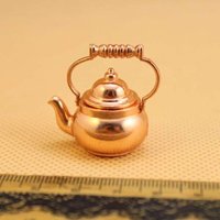 Retro Kettle Open Lid Dollhouse Miniature Re-ment 1:12 Scale Fairy Mini Doll Home Decor Accessories