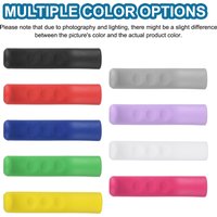 2 Pairs Bike Brake Lever Silicone Sleeve Anti-Slip Bicycle Brake Cover Protector Cycling Grips Accessory for Bike 3.07 x 0.67 "